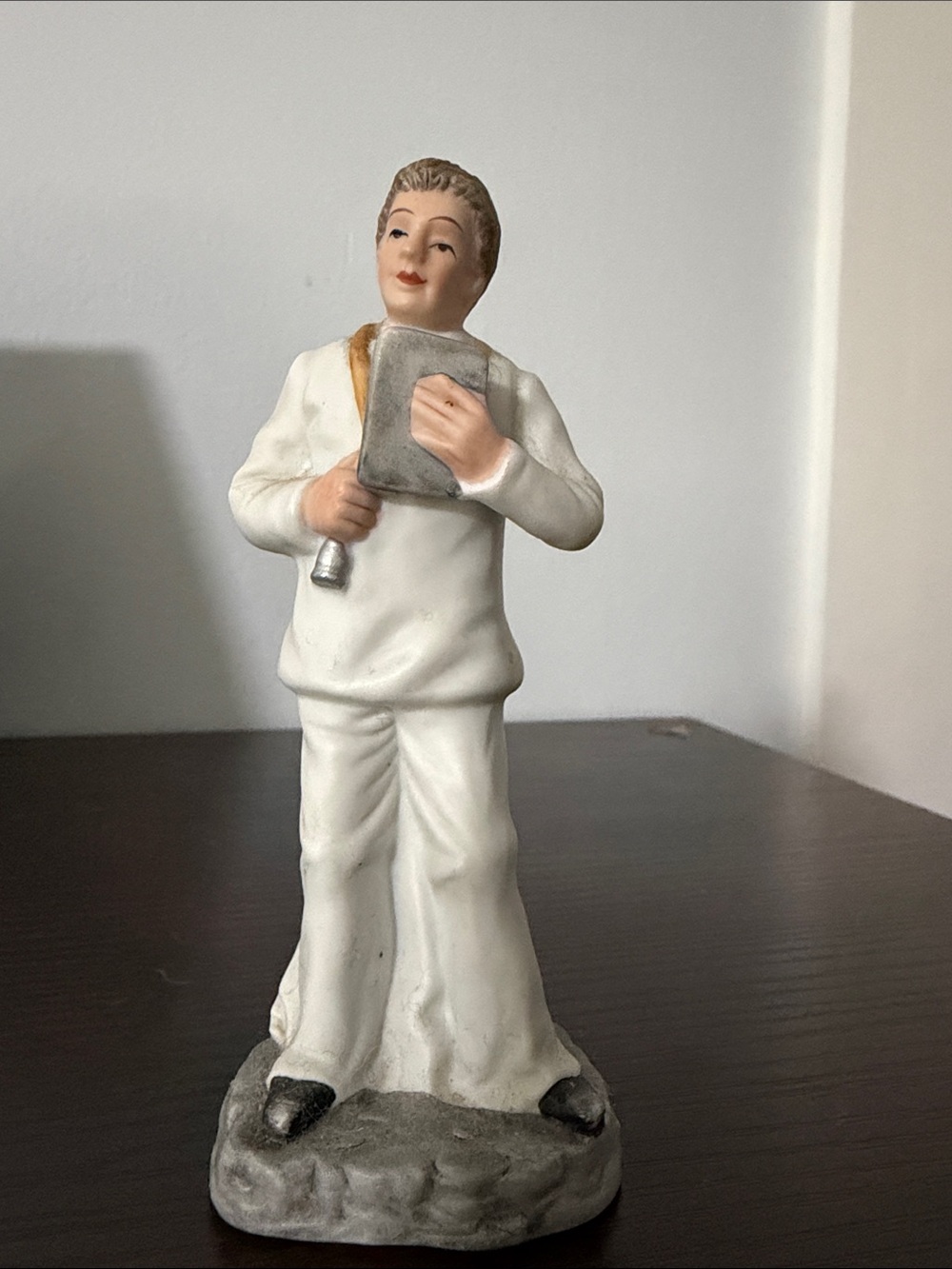 Doctor Ceramic Male Figurine Holding Book - Home Accent